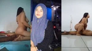 Jilbab Ungu Dirumah Alim Sama Suami Kalau Sama Selingkuhan Kok Ganas poster